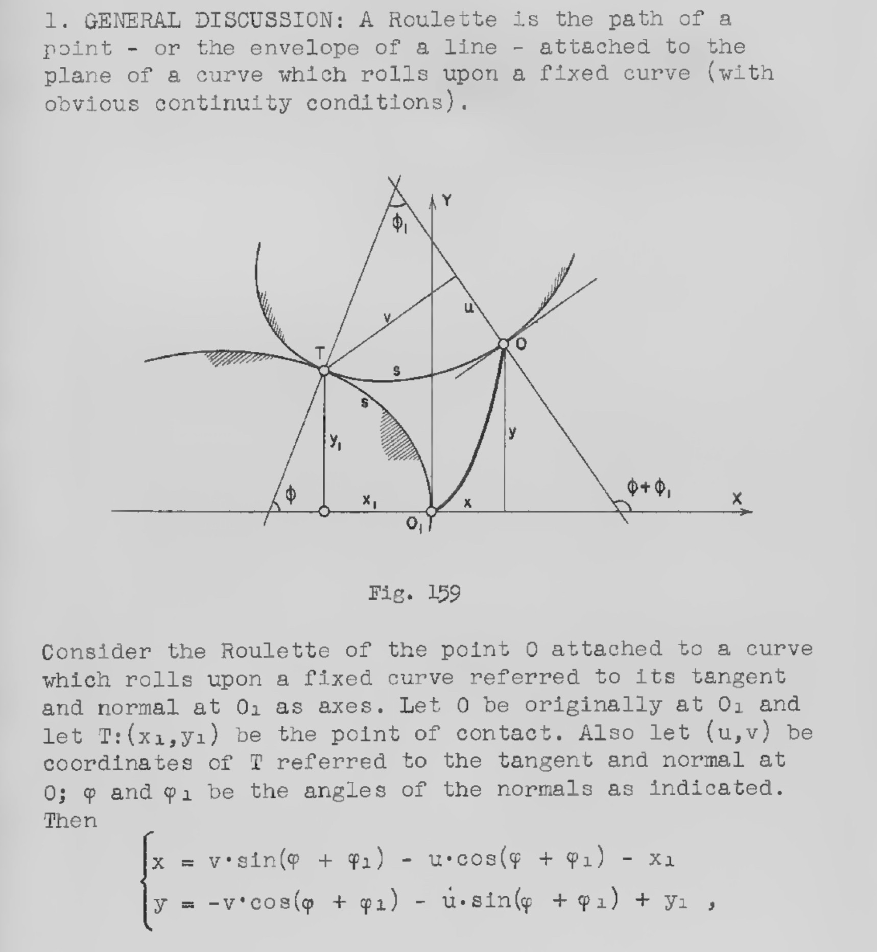 differential geometry General equation of a roulette Mathematics