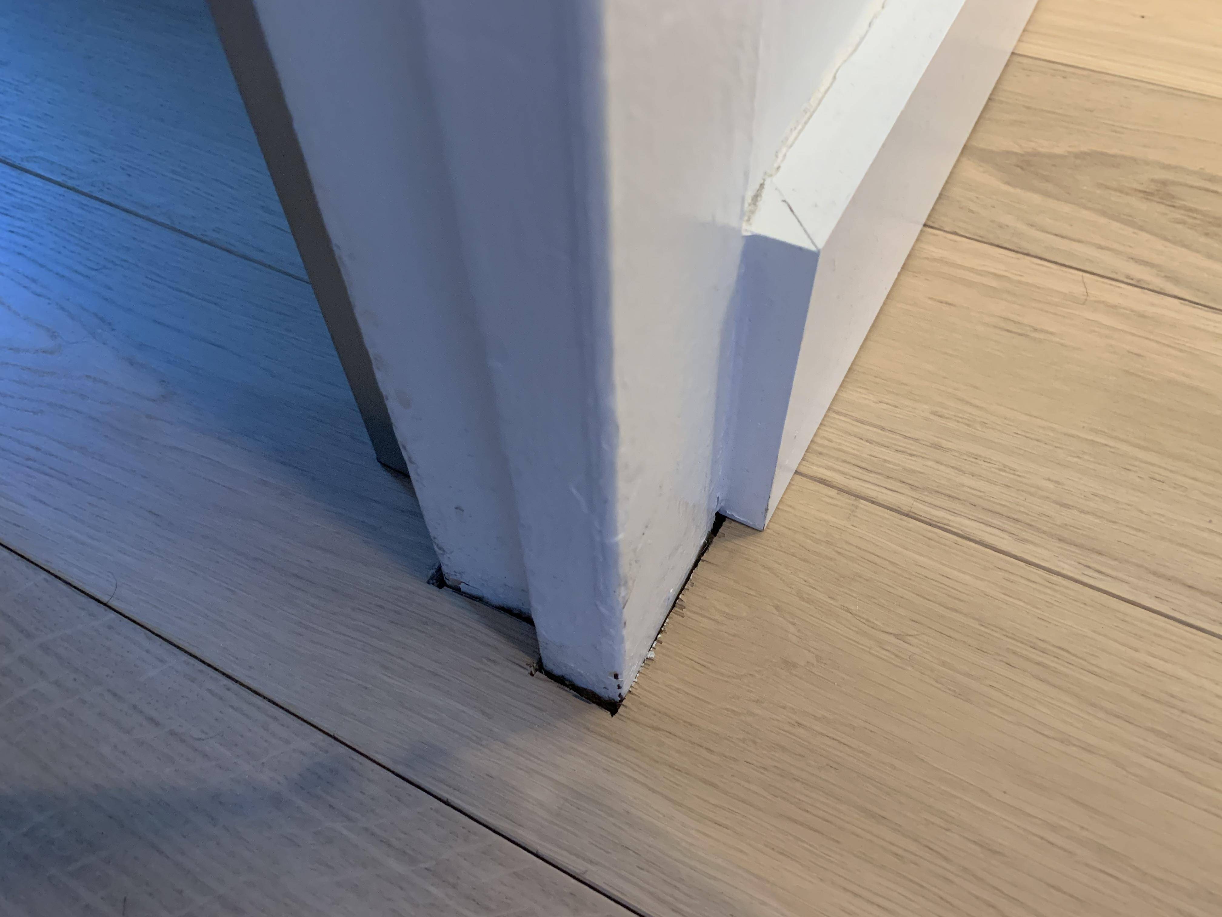 flooring Would it be safe to fill the gap between the engineered