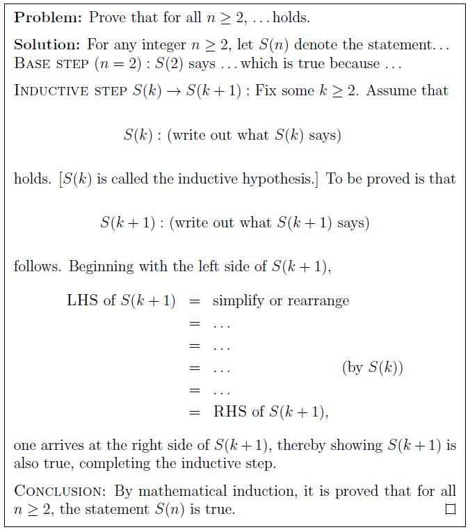 summation Proving \sum_{i=0}^n 2^i=2^{n+1}1 by induction