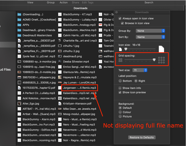 Mac Finder Custom Grid Spacing Super User