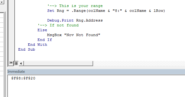 excel VBA Find a column with a specific header and find sum of all