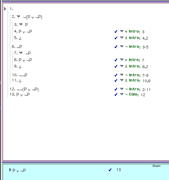 Complicated Logic Proof involving Tautology and Law of Excluded Middle