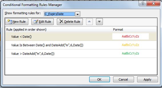 vba Using DateDiff in Access to colour code dates in Conditional