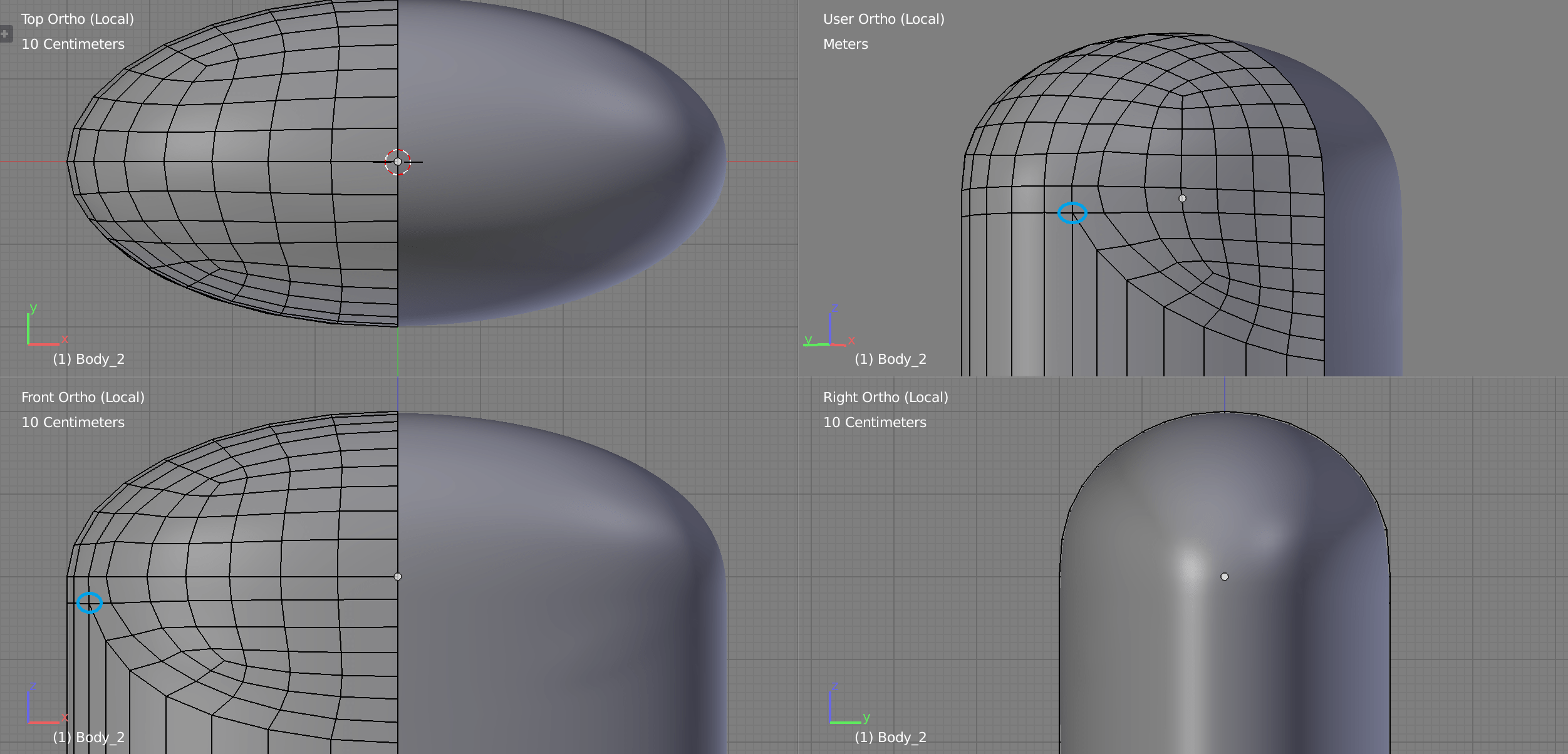modeling How to improve topology around an Epole? Blender Stack