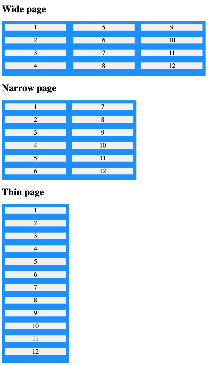 flexbox CSS Flex columns layout with overflow Stack Overflow