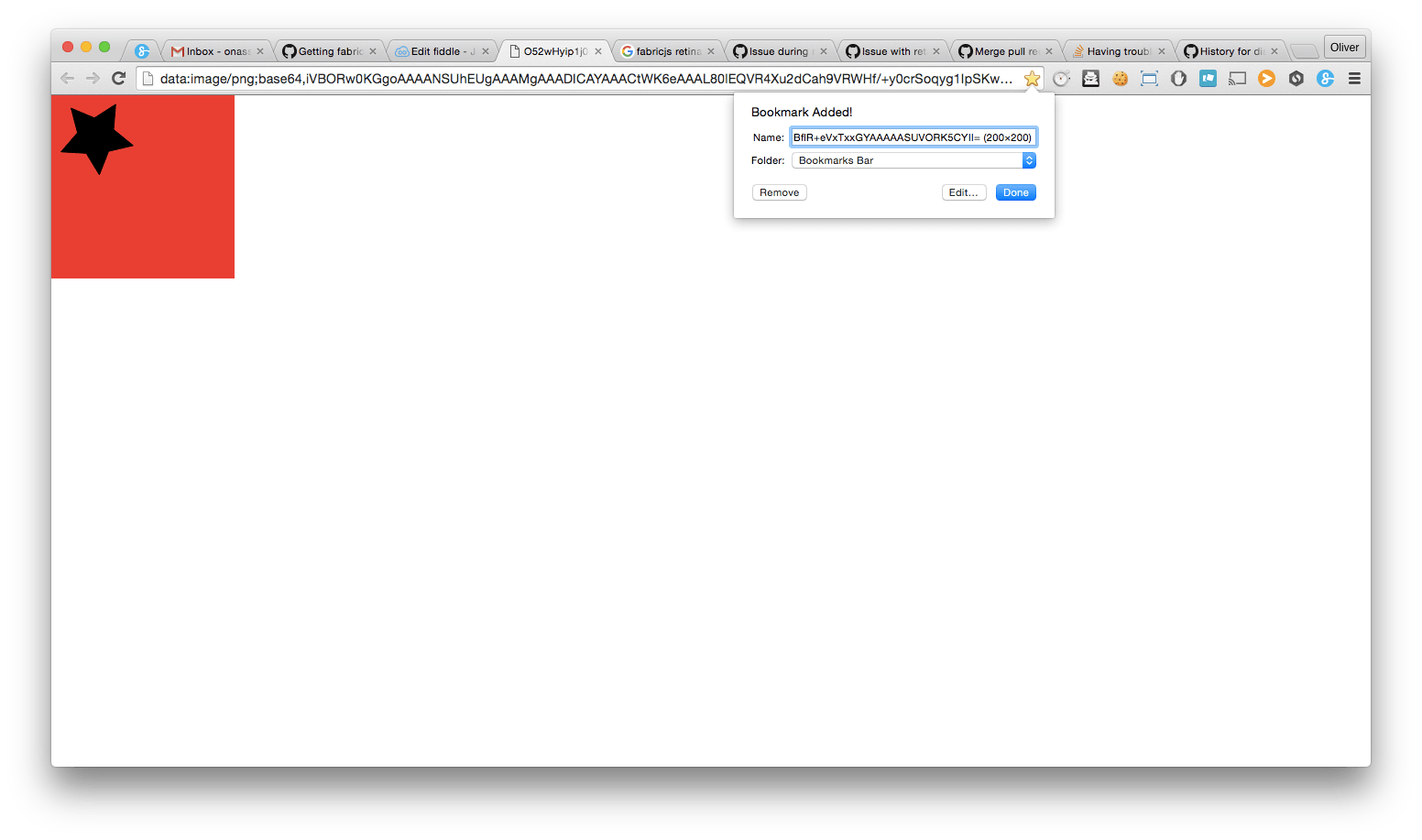 Having trouble with retina output of a fabricjs toDataURL call against