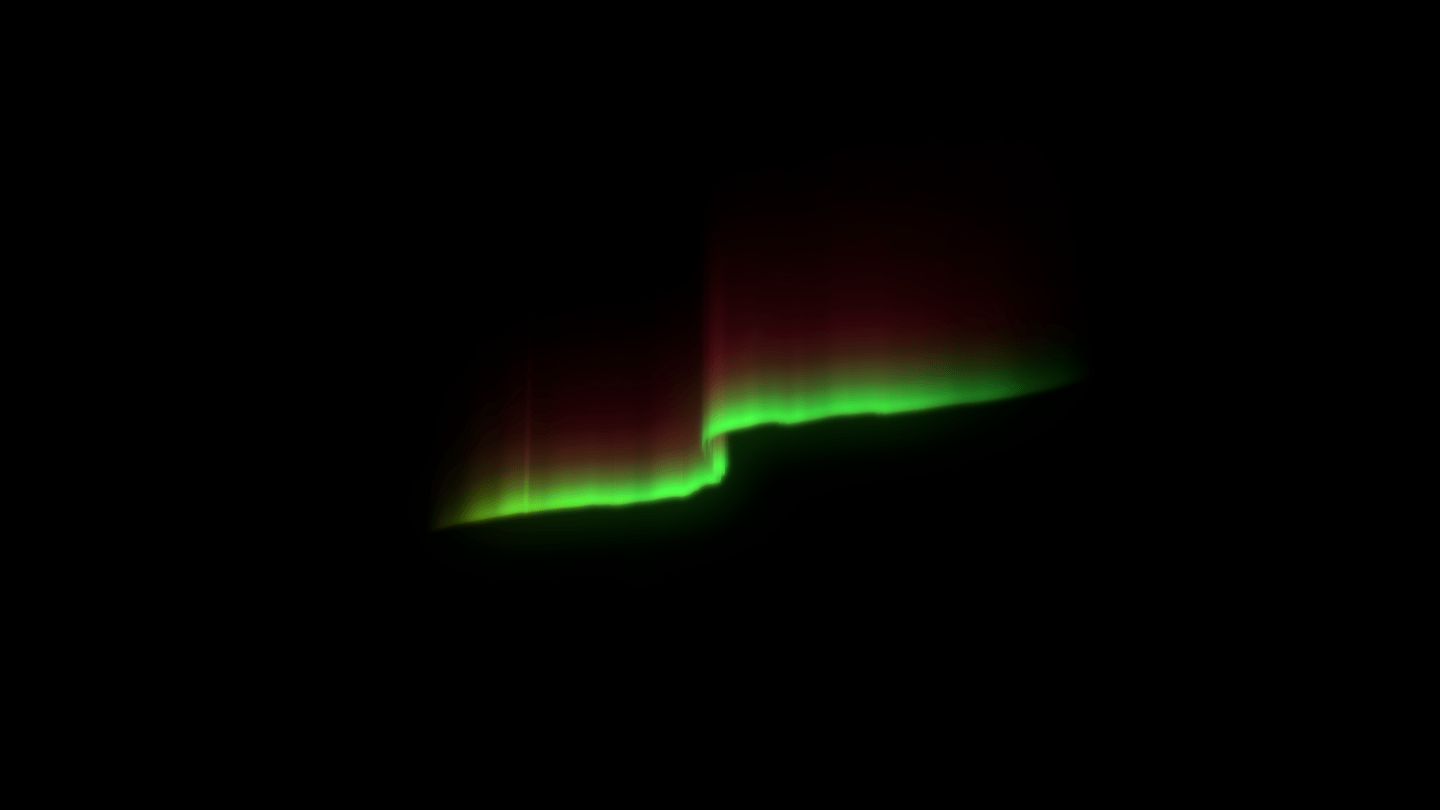 cycles Northern lights effect along line on textured plane Blender