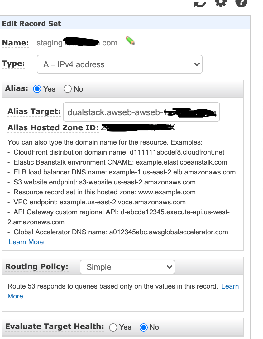 amazon web services create subdomain in AWS Route 53 and configure on