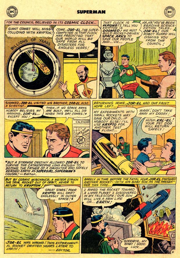 dc When was Superman's backstory and the fate of his