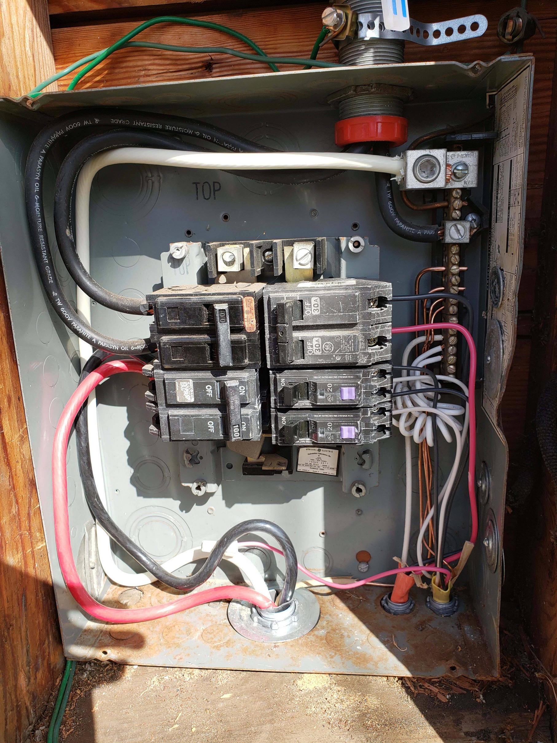 electrical Is there a reason the service entrance wires are not