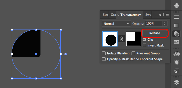 vector How to release clipping masks on Illustrator? Graphic Design