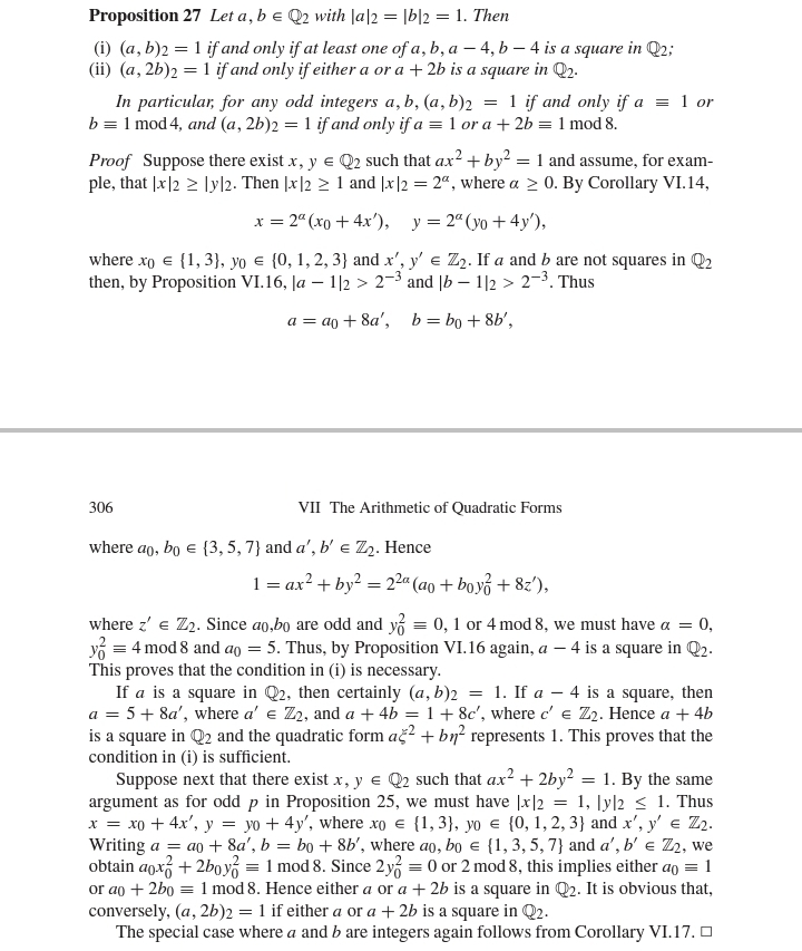 A proof on Hilbert symbol for 2adic numbers. Mathematics Stack Exchange