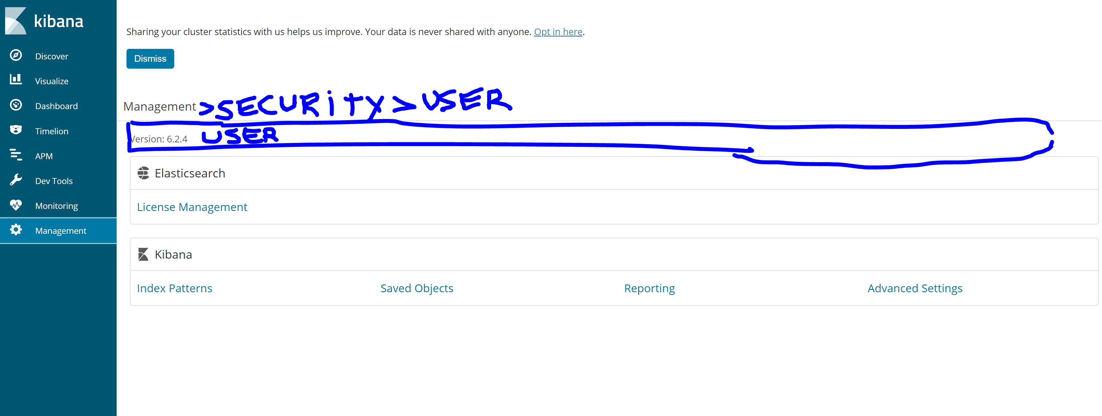 ENABLE user ROLES in KIBANA and Elasticsearch using