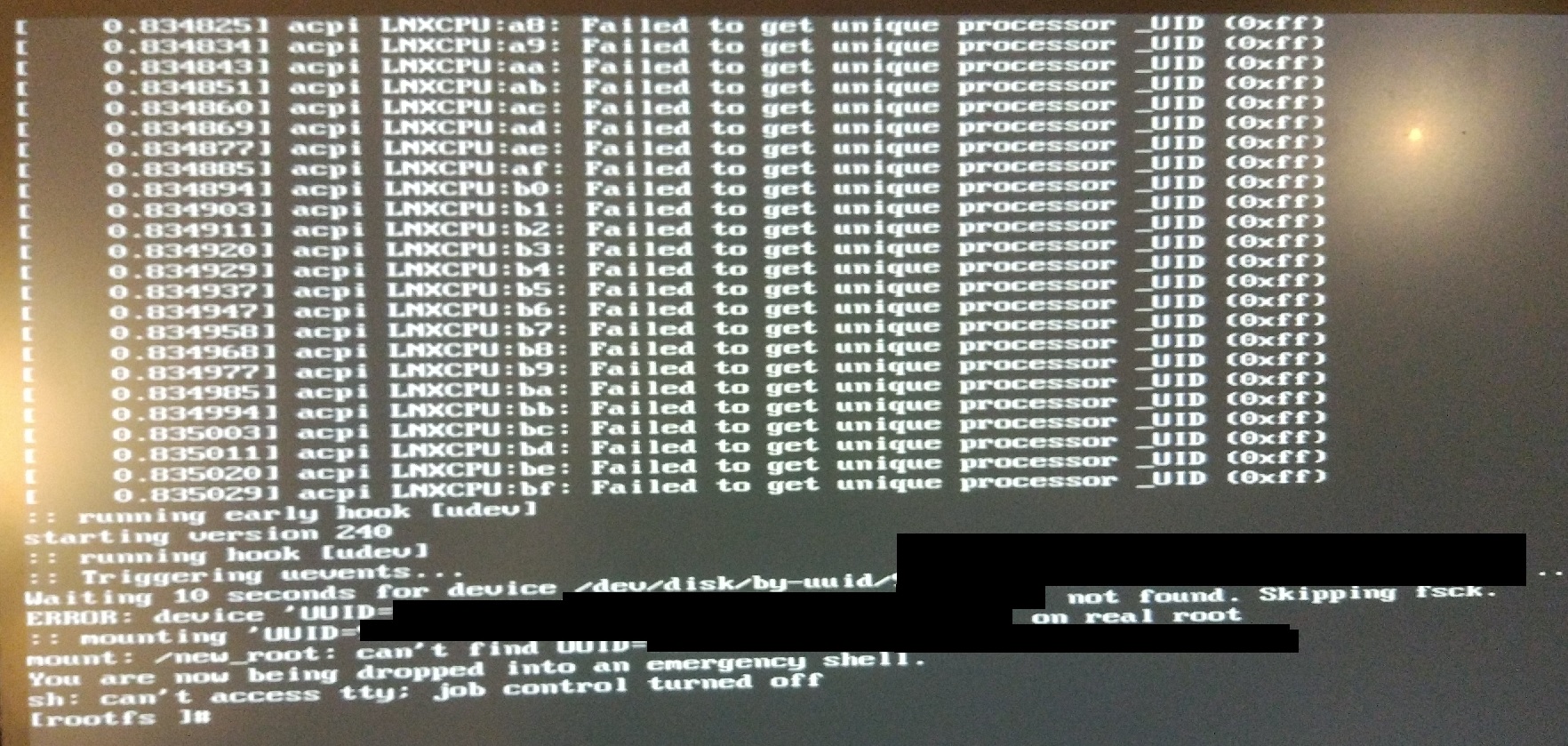 Arch root partition not found at boot Unix & Linux Stack Exchange