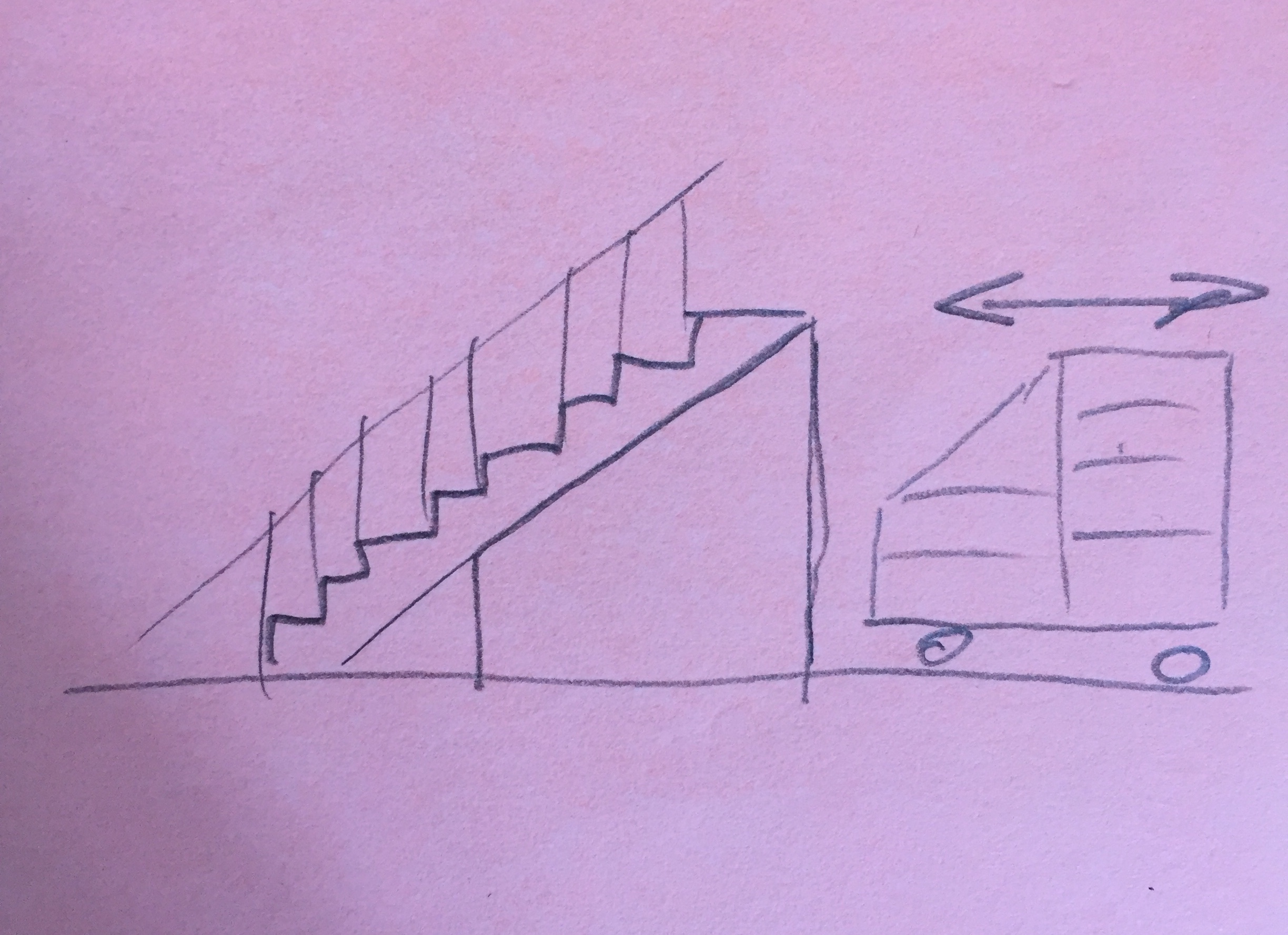 Castors for under stairs storage unit Love & Improve Life