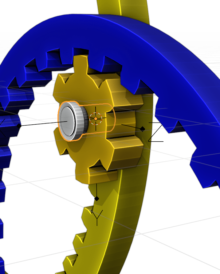 rigid body simulation Setting up complex gear physics Blender Stack