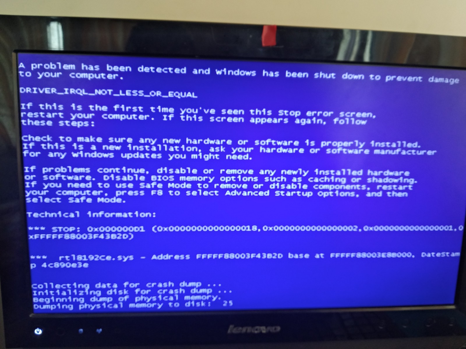 networking Windows 7 Blue Screen Error while trying to share