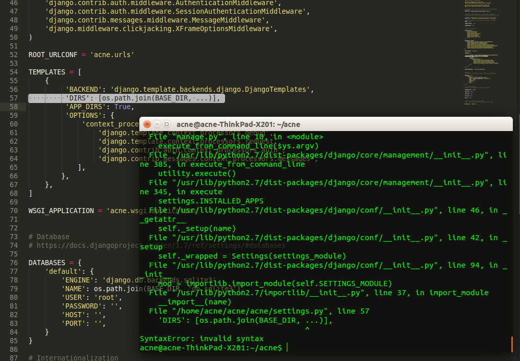 django Why do I get this python syntax error Stack Overflow
