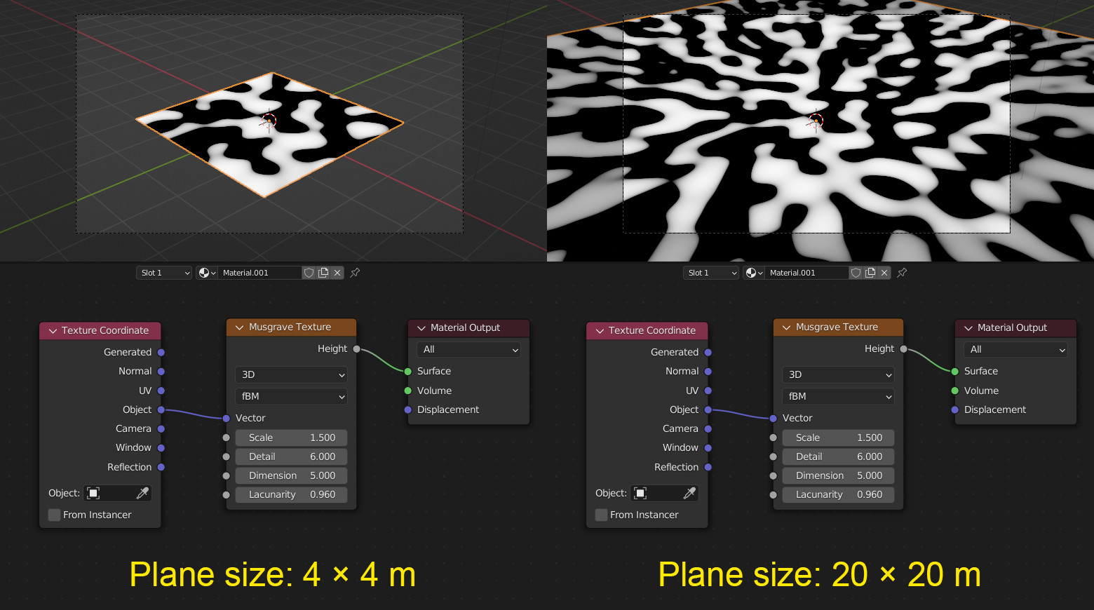 texturing How do I make Musgrave texture not scale with object