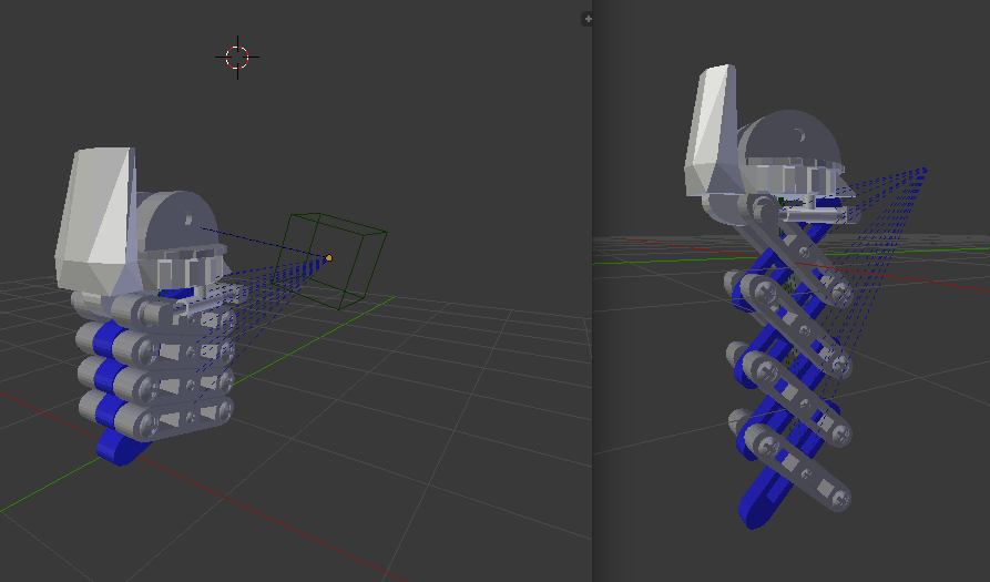 rigging robot with scissor lift legs, problem with constraints and