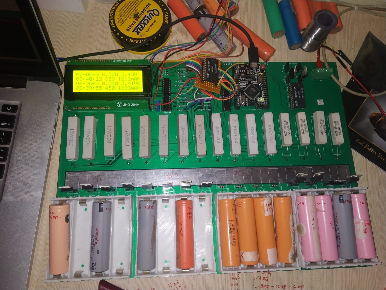 How to calculate 18650 Battery capacity with constant current discharge