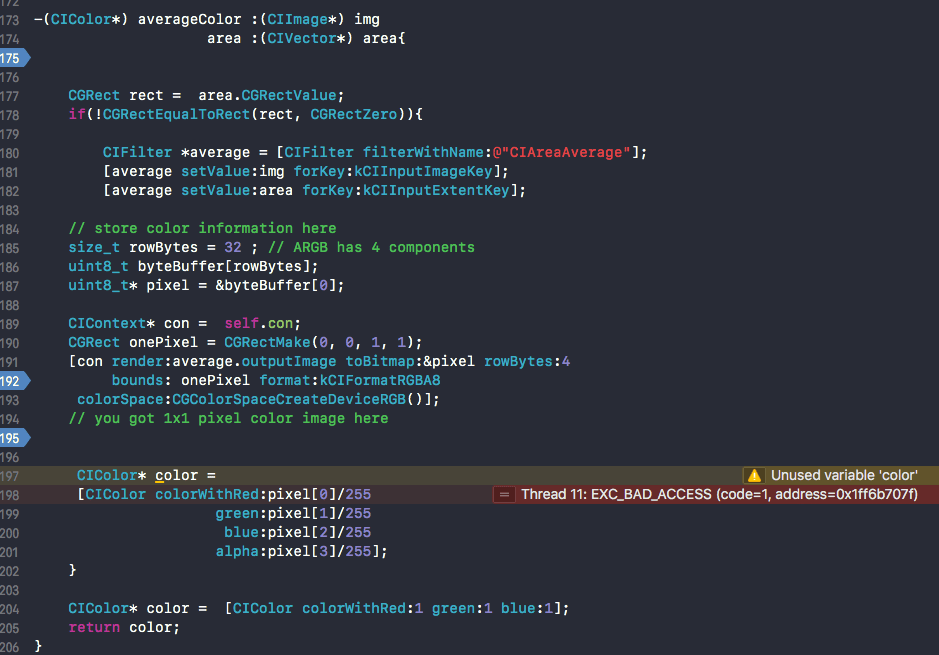 iOS Objective C Can't render pixel with UInt8 Stack Overflow