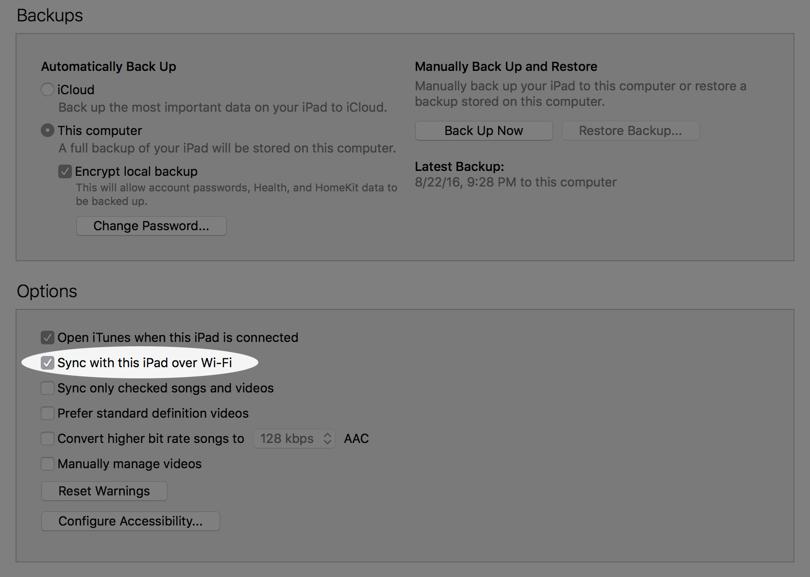 How to disable auto charge when my iPad plugged into my Mac? Ask