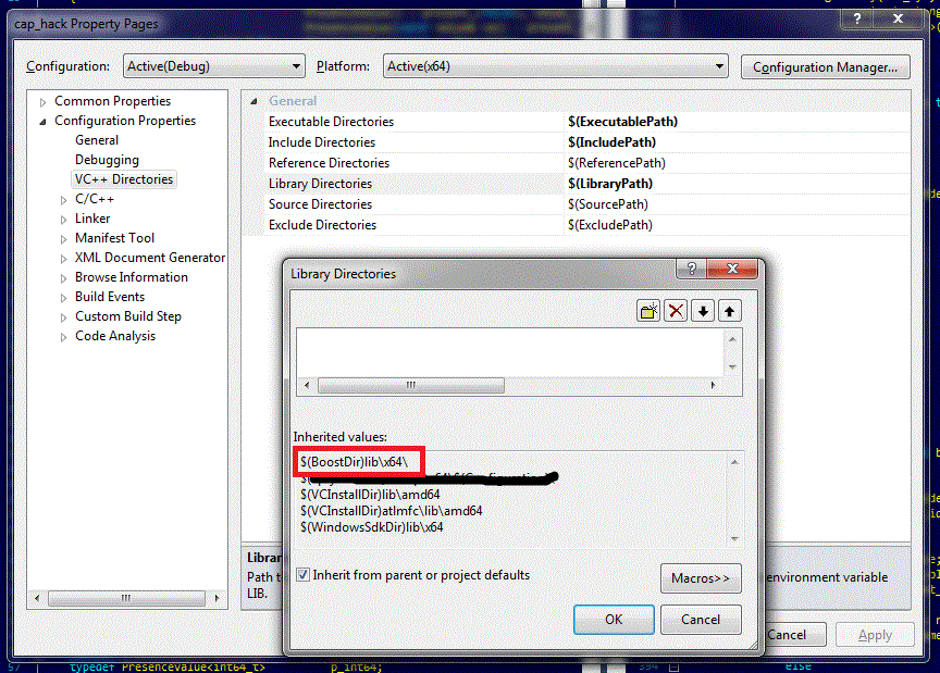 c++ Macros for Build Commands and Properties in Visual Studio 11