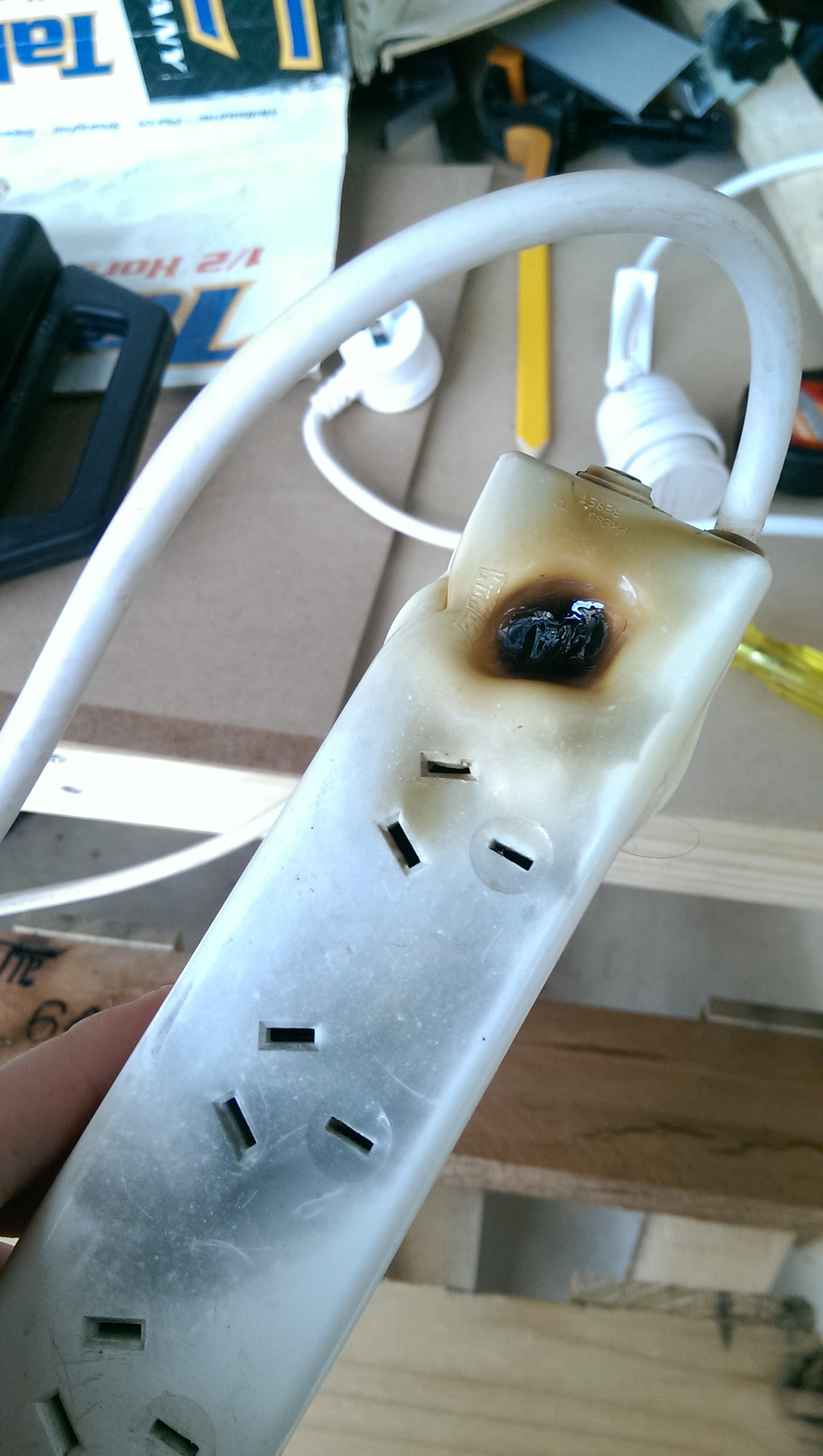 electrical Powerboard overload switch melted Home Improvement Stack Exchange