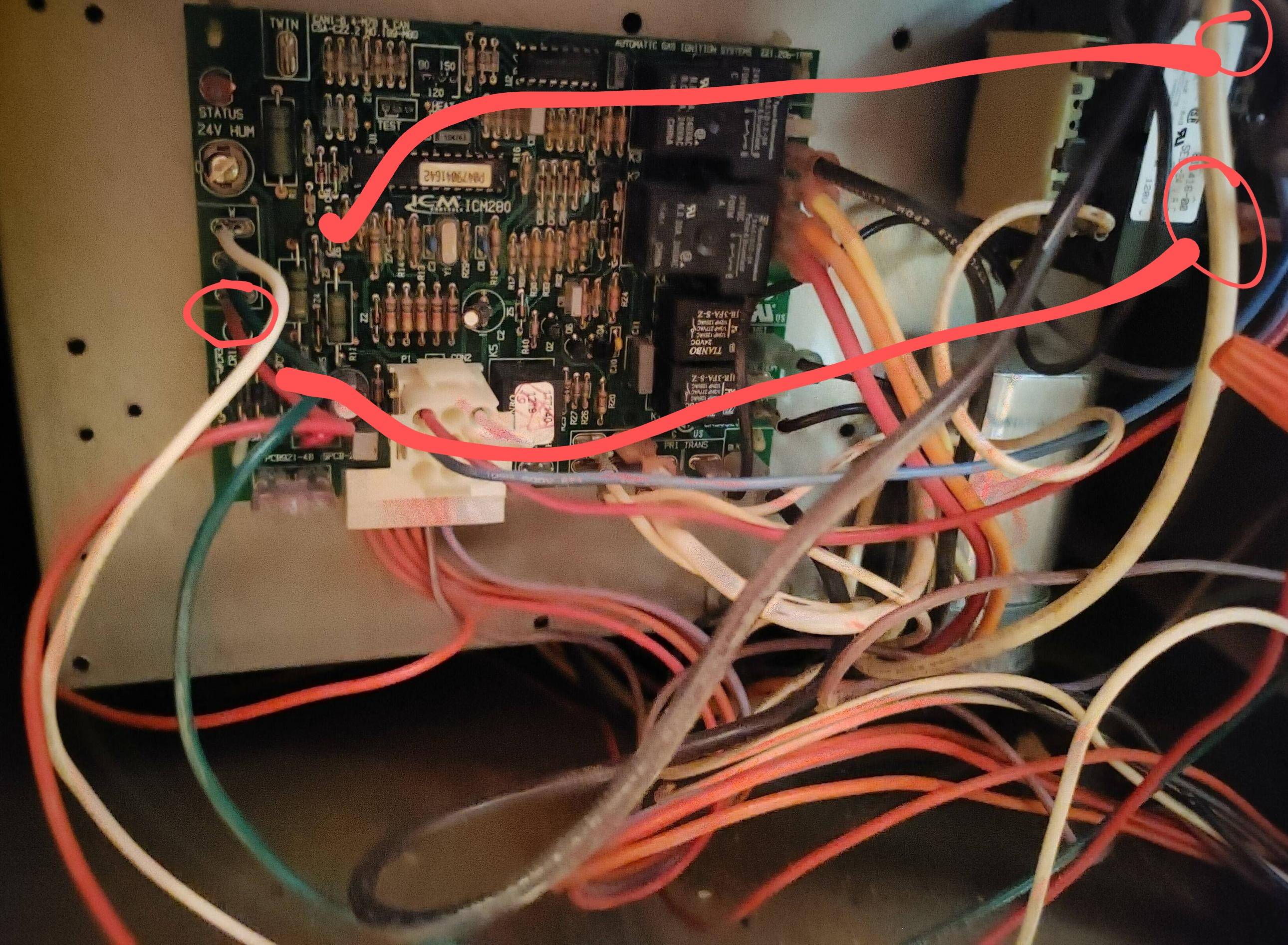 Where To Attach The Cwire Inside Goodman GMP1004 Furnace, 55 OFF