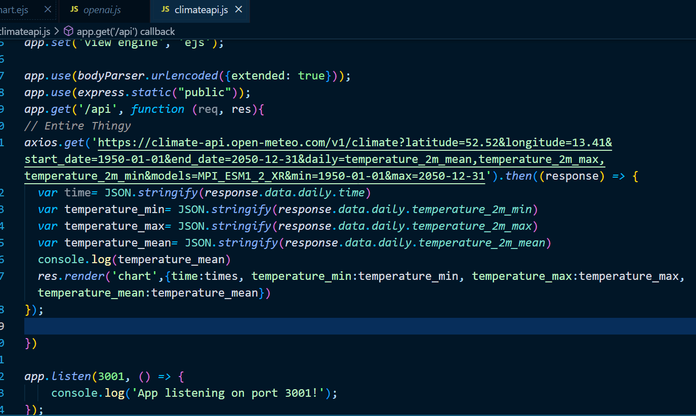 javascript How to access an ejs variable inside a script tag present