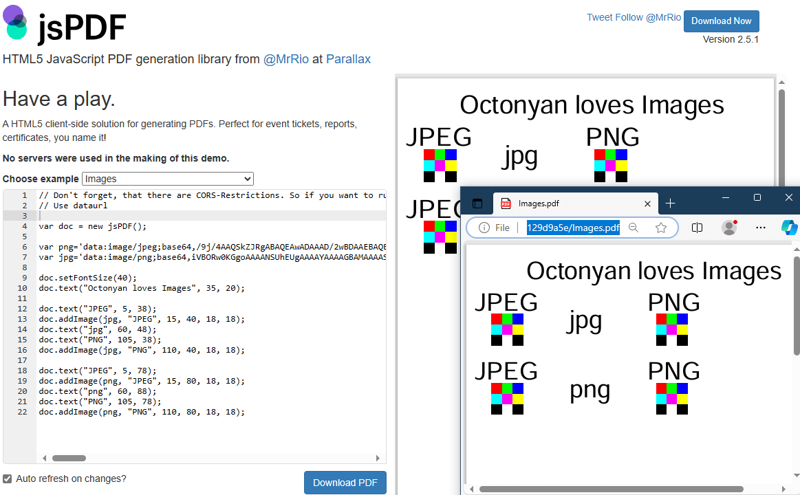 reactjs How to render base64 image in JSPDF? Stack Overflow