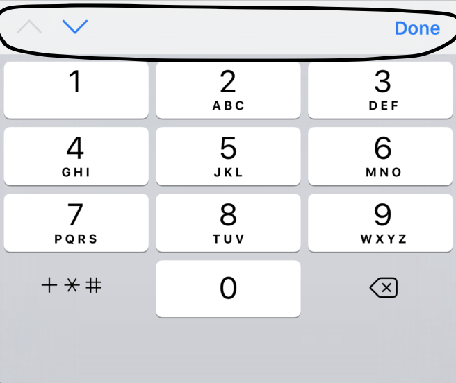 How to hide the keyboard toolbar (InputAccessoryView) in