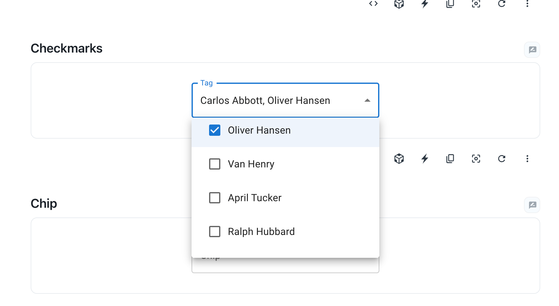 material ui MUI Select (Multiple Checkbox) All other buttons in the