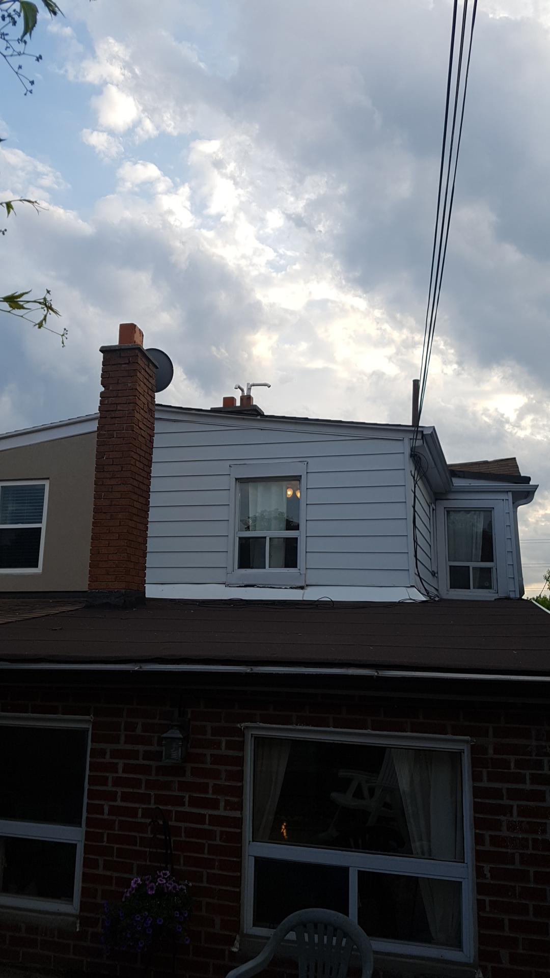 High Efficiency Furnace vented through the roof. How screwed am I