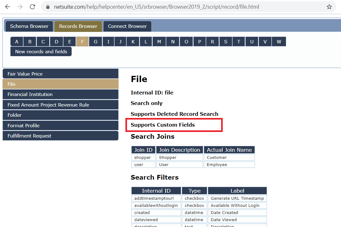 How to create a Custom Field on "Message" (crmmessage) and "File" record types in NetSuite