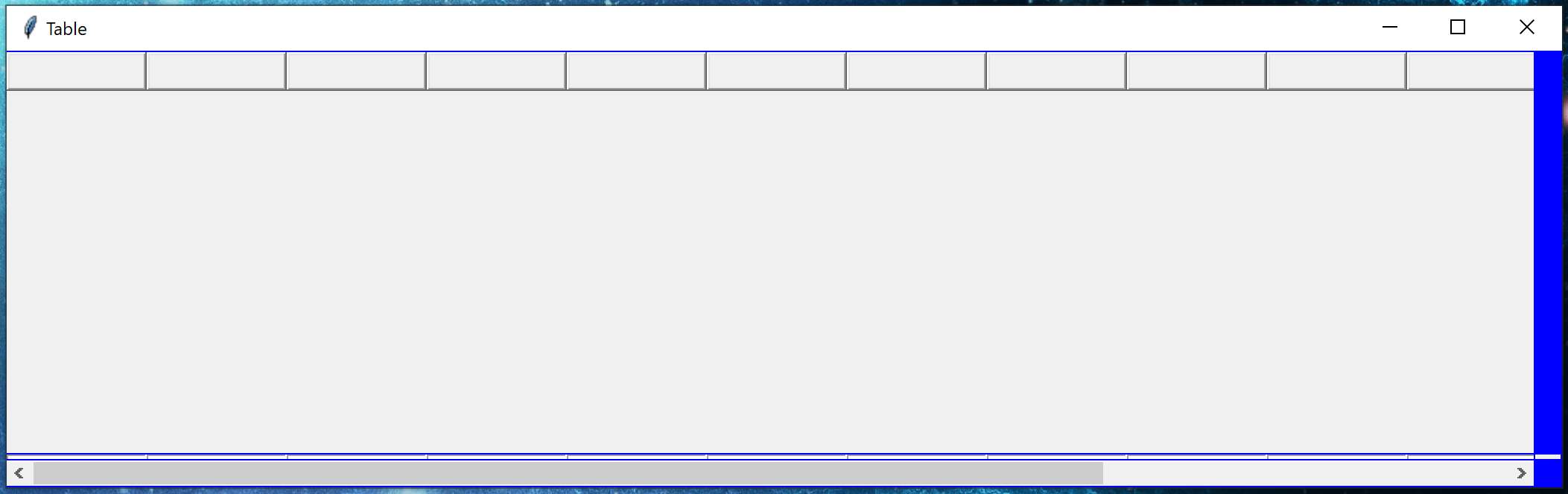 python tkinter.Frame.Grid sizing not displaying correctly Stack