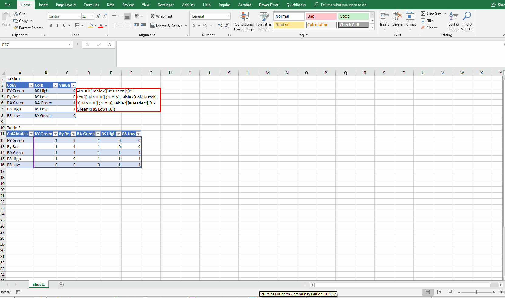 powerbi Compare a value from two column and get matching value from