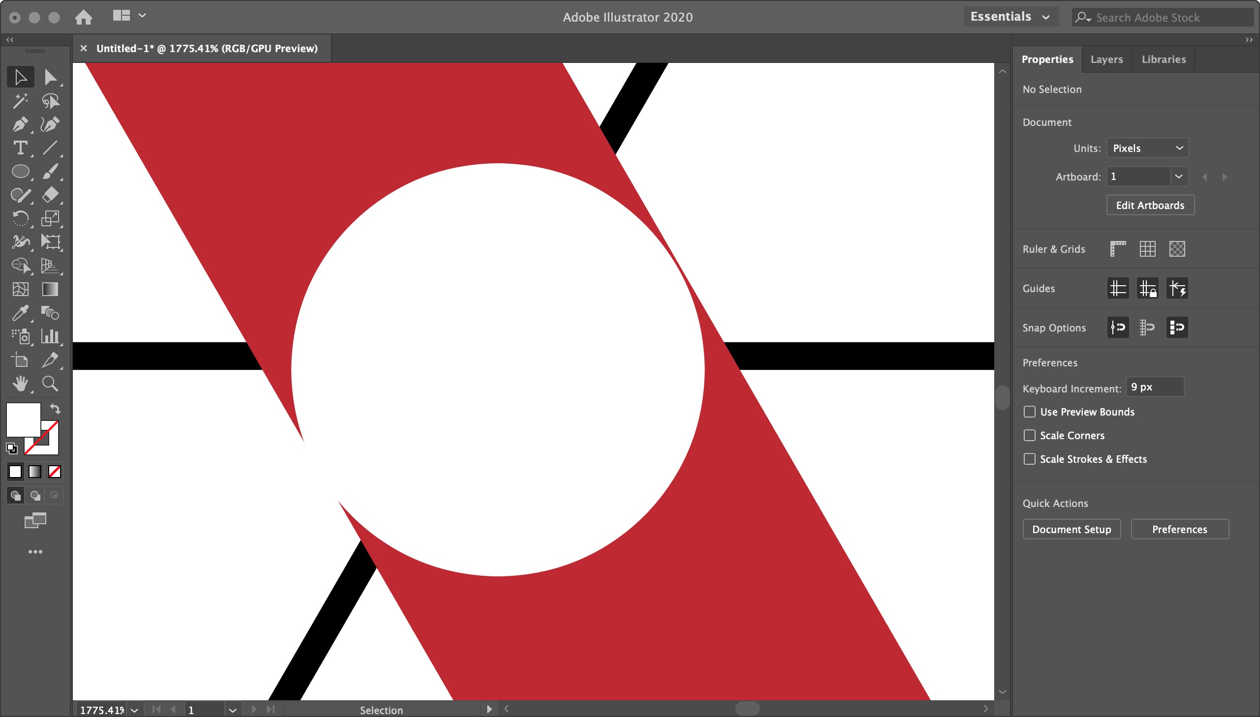 adobe illustrator How can I put a circle exactly in the centre of a