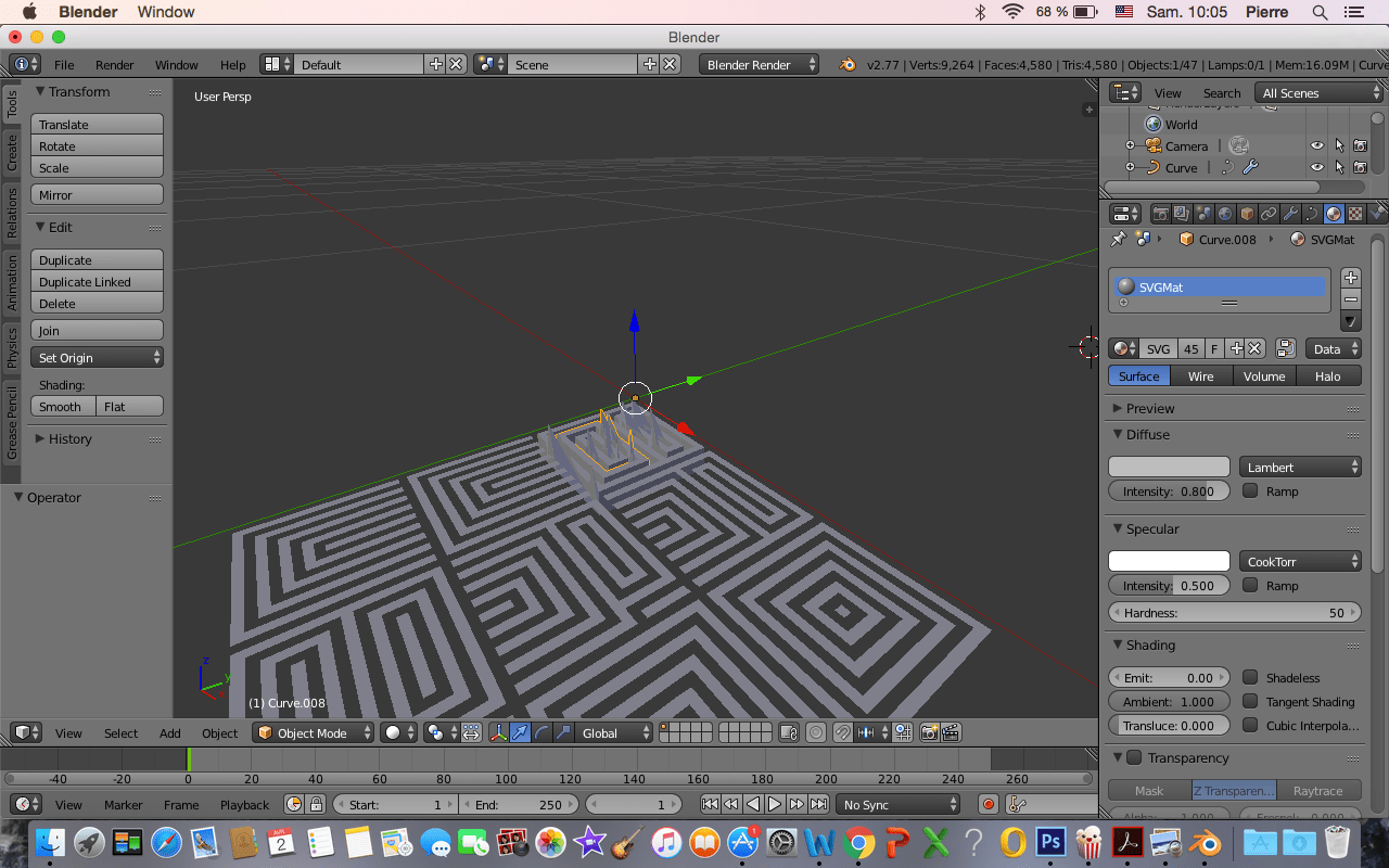 rendering Extruded SVG showing spikes Blender Stack Exchange
