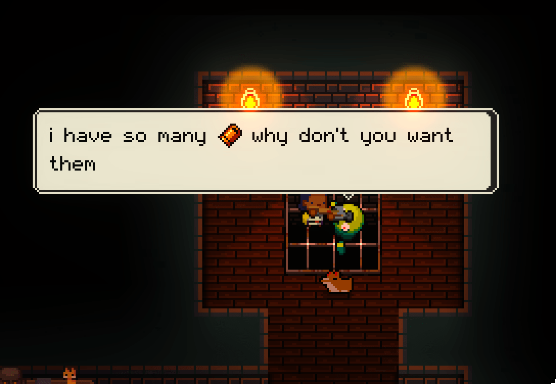 Enter the Gungeon what does the green creep want? Arqade