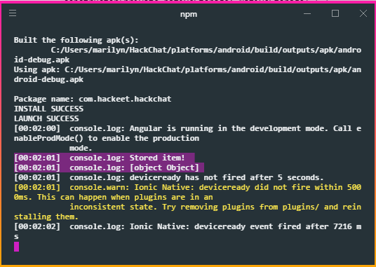 angular ionic 3 native storage read value stored Stack