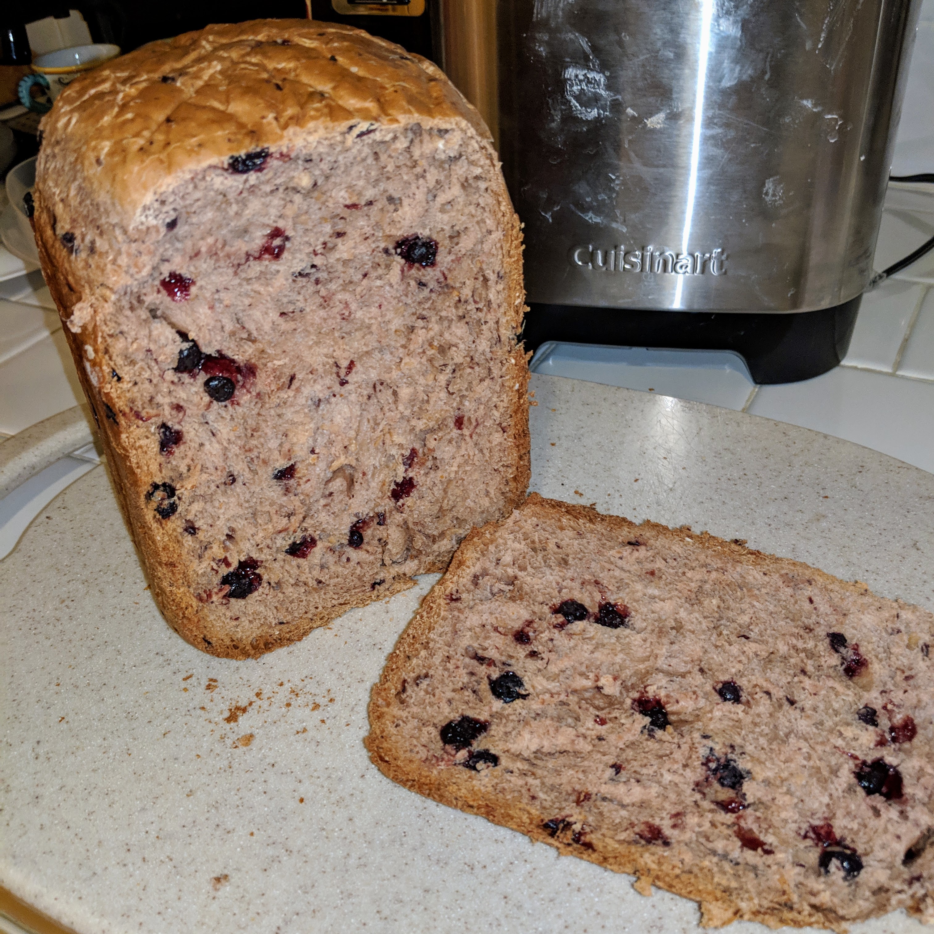 dough How to spread dried blueberries evenly when using bread machine