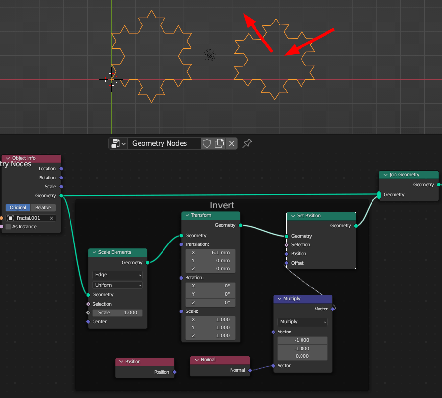 mathematics How to invert / change direction of the edges of an