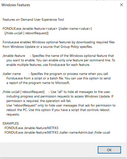 windows 10 I am getting a weird popup FONDUE.exe. The image is in the