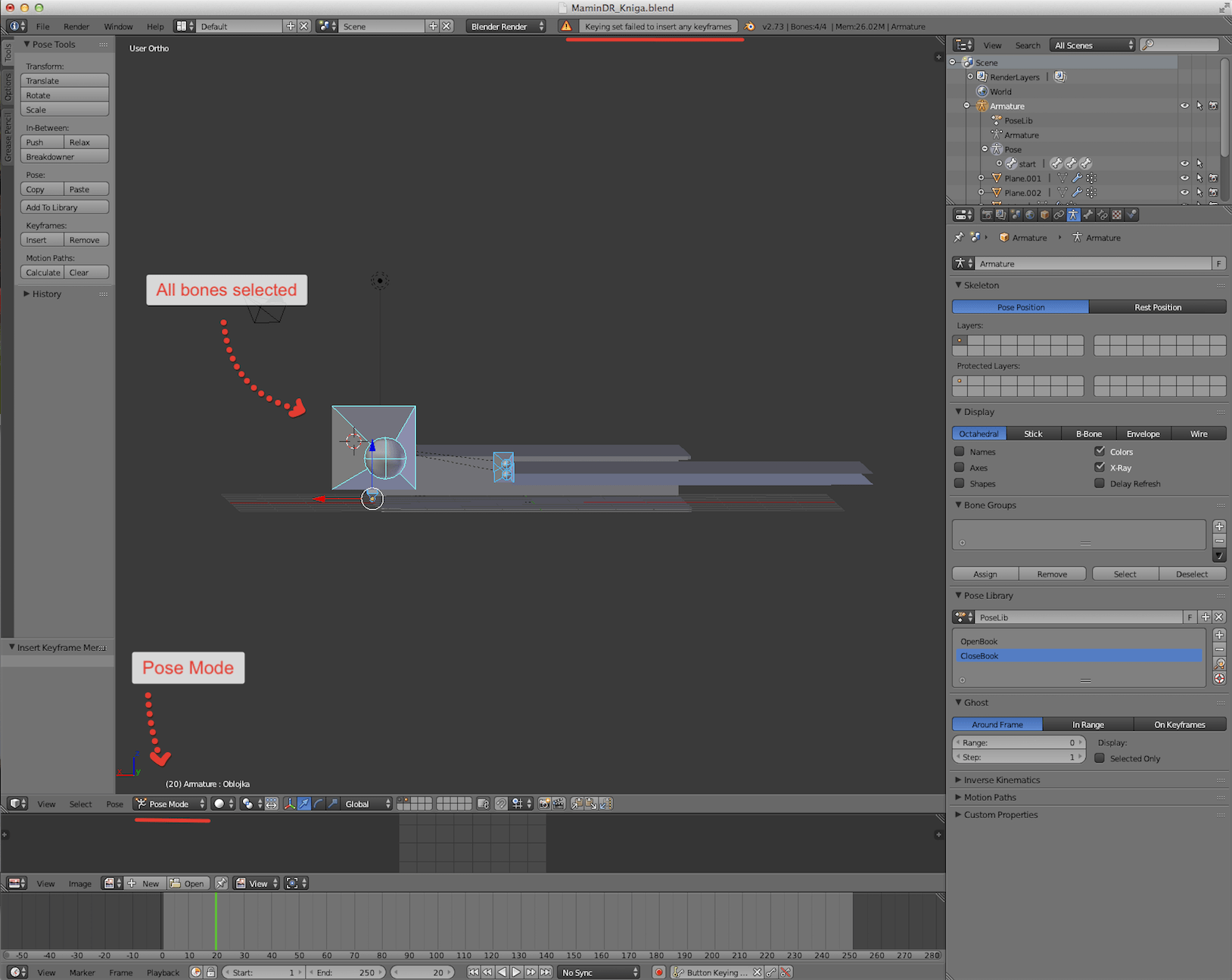 bones Why can I not keyframe this armature? Blender Stack Exchange