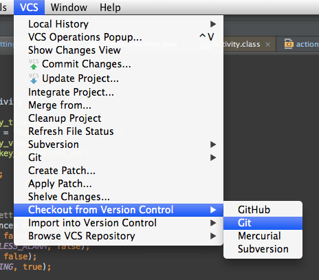 How to clone a remote git repository with Android Studio