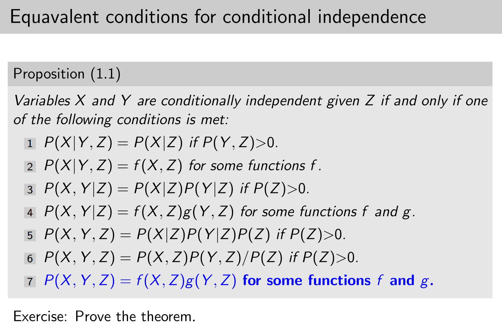 probability Help prove X,Y are conditionally independent given Z