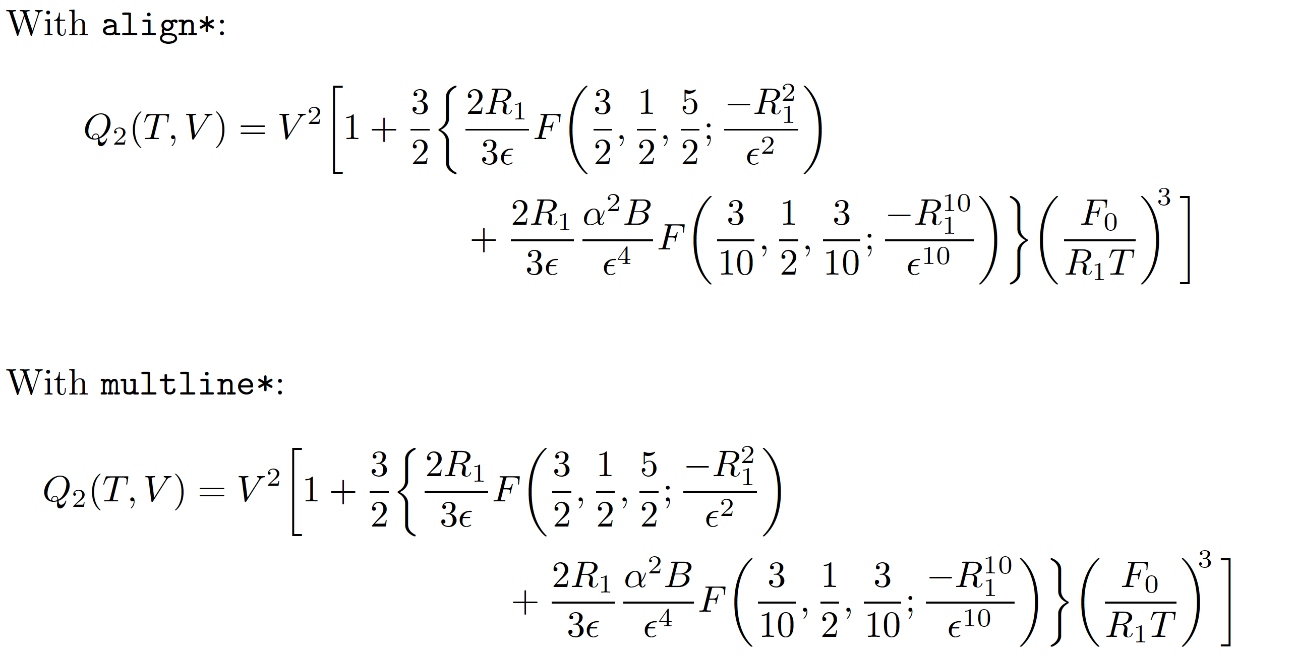 Linebreaking a big equation containing large parentheses TeX LaTeX