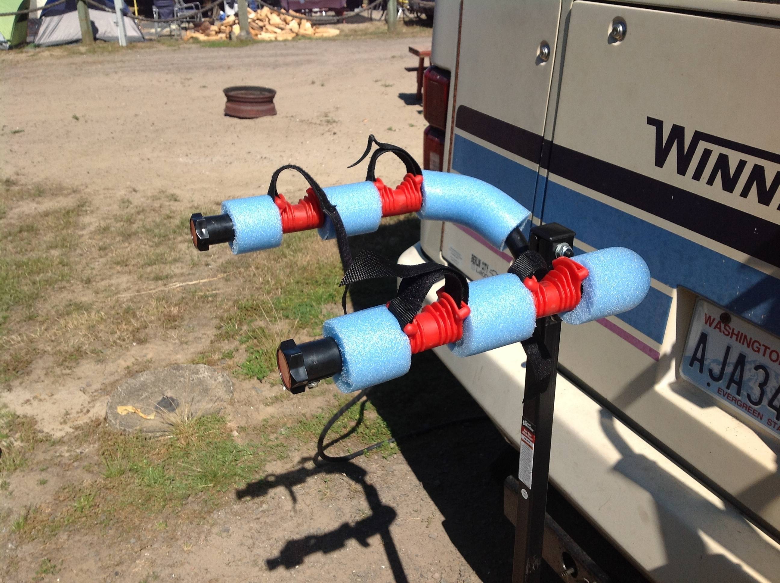 protection How to protect bike frame mounted on the carrying rack